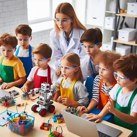 Roboter-Coding-Kindergarten